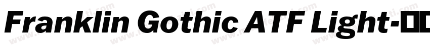 Franklin Gothic ATF Light字体转换